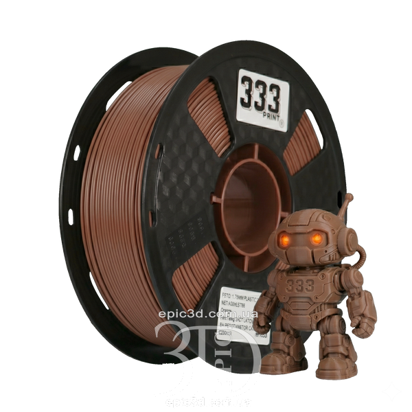 333Print PETG Brown &mdash; Коричневый филамент/пластик для 3D-принтера 1.75 мм 1 кг fl-0140 фото