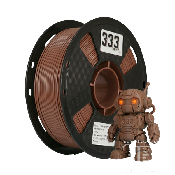 333Print PETG Brown &mdash; Коричневый филамент/пластик для 3D-принтера 1.75 мм 1 кг fl-0140 фото
