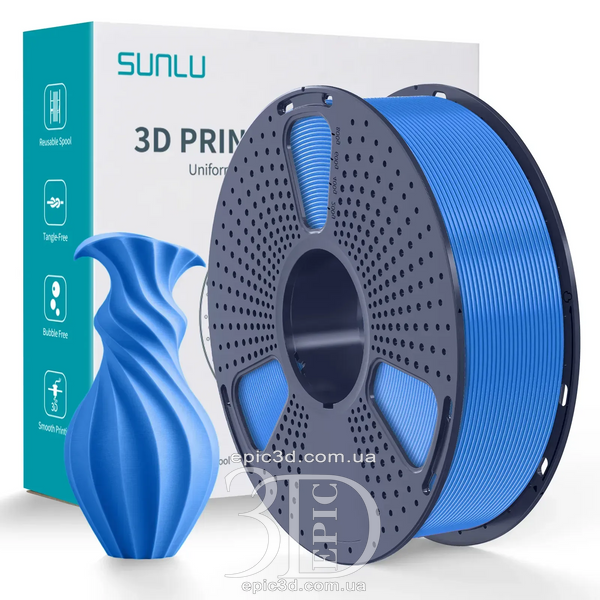SUNLU PLA Blue Grey - Сине серый пластик/филамент для 3D-принтера 1.75 мм 1 кг fl-0051 фото