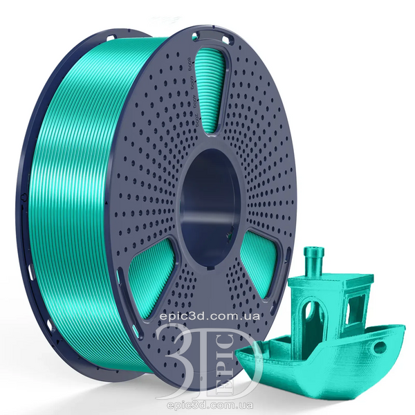 SUNLU Silk PLA+ Green - зелений пластик/філамент для 3D-принтера 1.75mm 1кг fl-0003 фото
