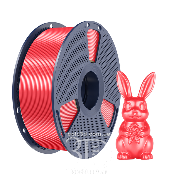 SUNLU Silk PLA+ Candy Dandy - Рожево червоний пластик/філамент для 3D-принтера 1.75mm 1кг fl-0194 фото