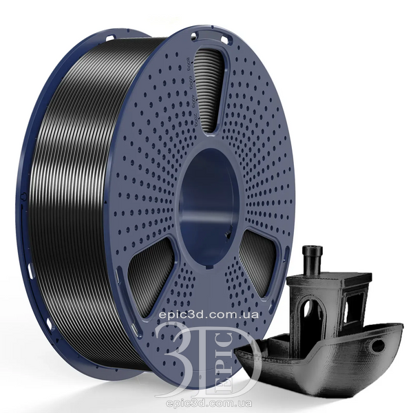 SUNLU Silk PLA+ Black - Чорний пластик/філамент для 3D-принтера 1.75mm 1кг fl-0011 фото