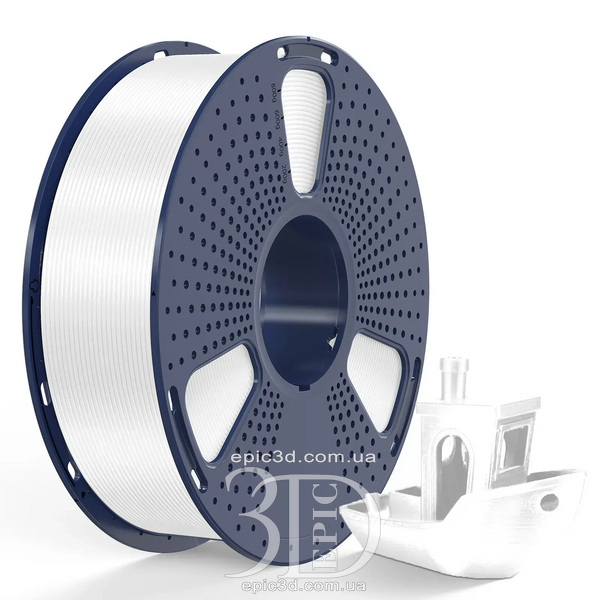 SUNLU Silk PLA+ White - Білий пластик/філамент для 3D-принтера 1.75mm 1кг fl-0013 фото