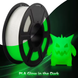 SUNLU PLA Glow In The Dark White to Green - Белый, светящийся зелёным в темноте пластик/филамент для 3D-принтера 1.75 мм 1 кг fl-0123 фото