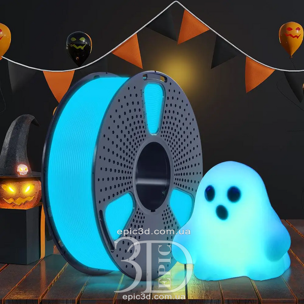 SUNLU PLA Glow In The Dark Blue - Синій, що світиться у темряві пластик/філамент для 3D-принтера 1.75 мм 1 кг fl-0124 фото