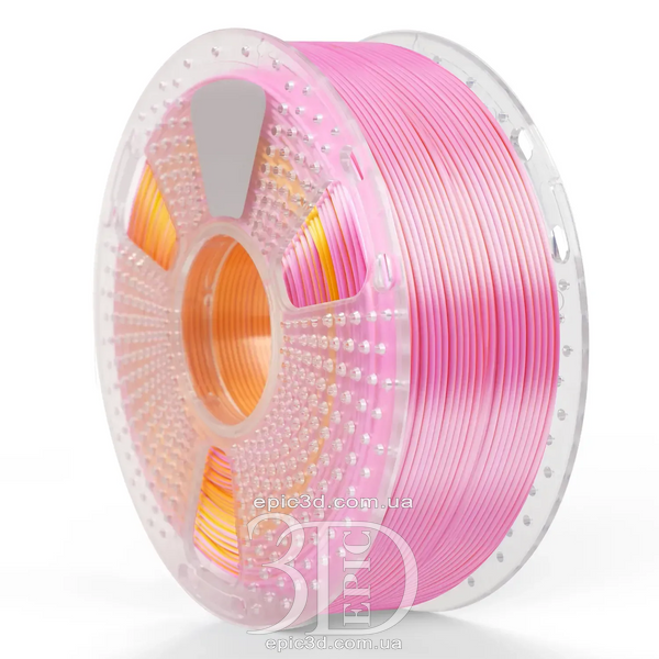 SUNLU PLA + Silk Dual Color Pink Gold - два кольори рожевий золотий пластик/філамент для 3D-принтера SUNLU Filament 1.75mm fl-0015 фото