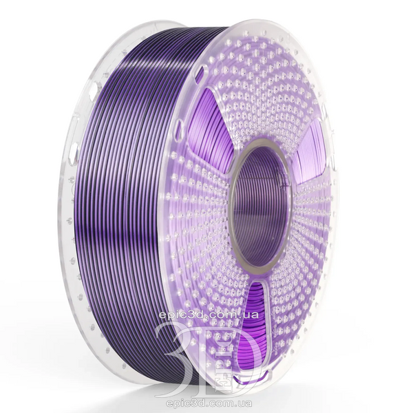 SUNLU PLA + Silk Dual Color Black Purple - двухцветный черно-фиолетовый пластик/филамент для 3D-принтера SUNLU Filament 1.75mm fl-0016 фото