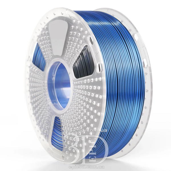 SUNLU PLA + Silk Dual Color Black Blue - Два кольори чорно-синій пластик/філамент для 3D-принтера SUNLU Filament 1.75mm fl-0017 фото