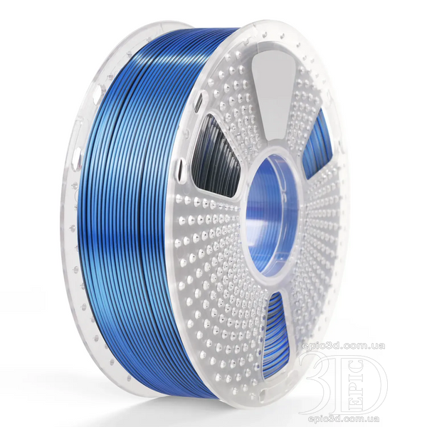 SUNLU PLA + Silk Dual Color Black Blue - Двухцветный черно-синий пластик/филамент для 3D-принтера SUNLU Filament 1.75mm fl-0017 фото