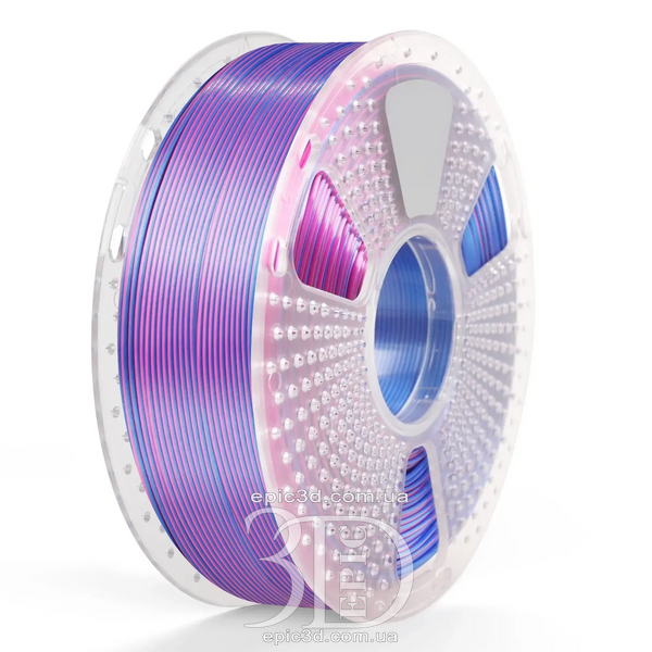SUNLU PLA + Silk Dual Color Red Blue - Два кольори червоний синій пластик/філамент для 3D-принтера SUNLU Filament 1.75mm fl-0018 фото