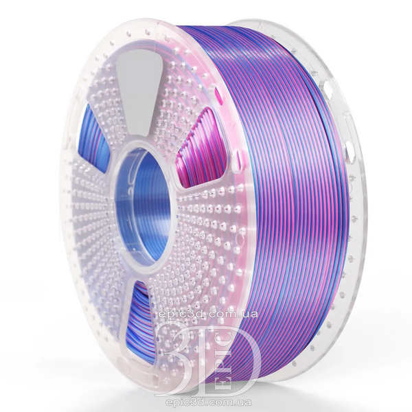 SUNLU PLA + Silk Dual Color Red Blue - Два кольори червоний синій пластик/філамент для 3D-принтера SUNLU Filament 1.75mm fl-0018 фото