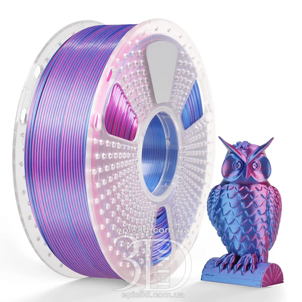 SUNLU PLA + Silk Dual Color Red Blue - Два кольори червоний синій пластик/філамент для 3D-принтера SUNLU Filament 1.75mm fl-0018 фото