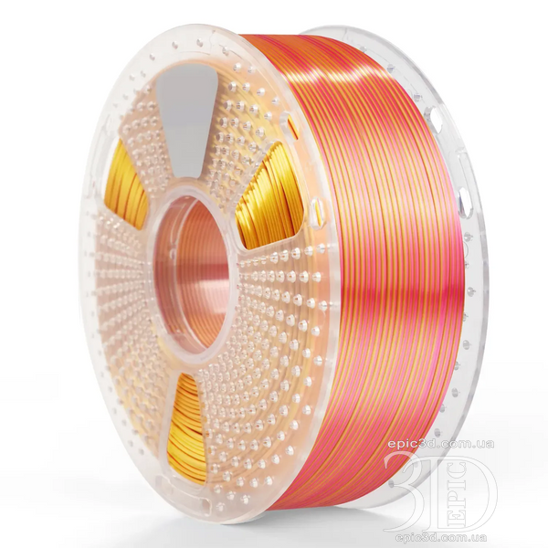 SUNLU PLA + Silk Dual Color Red Gold - Двухцветный красно-золотой пластик/филамент для 3D-принтера SUNLU Filament 1.75mm fl-0019 фото