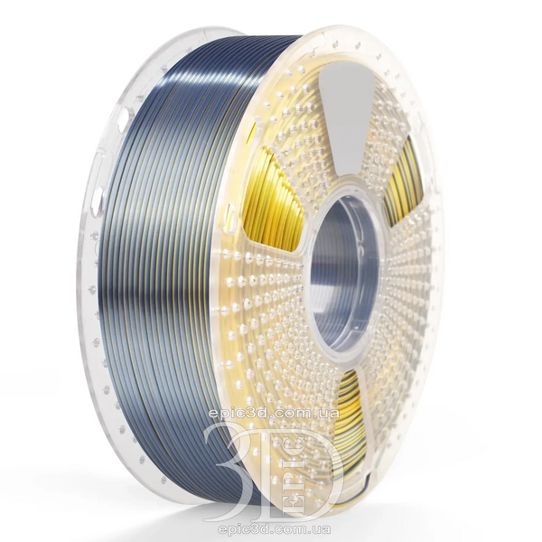 SUNLU PLA + Silk Dual Color Black Gold - два кольори чорно-золотий пластик/філамент для 3D-принтера Filament 1.75 мм fl-0020 фото