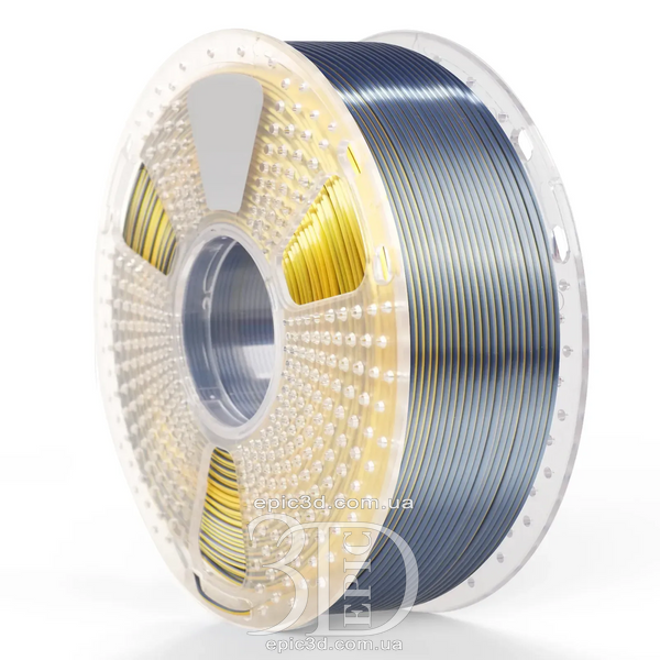 SUNLU PLA + Silk Dual Color Black Gold - два кольори чорно-золотий пластик/філамент для 3D-принтера Filament 1.75 мм fl-0020 фото