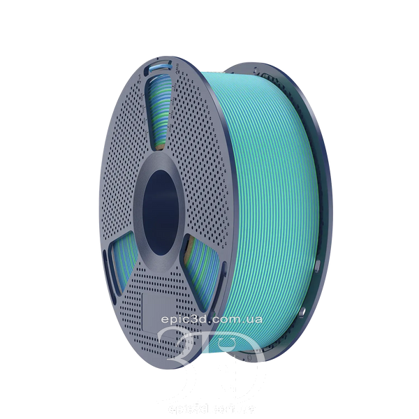SUNLU PLA + Silk Dual Color Blue Green - два кольори синьо-зелений пластик/філамент для 3D-принтера Filament 1.75 мм fl-0024 фото
