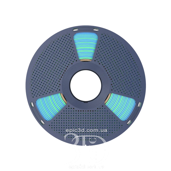SUNLU PLA + Silk Dual Color Blue Green - два кольори синьо-зелений пластик/філамент для 3D-принтера Filament 1.75 мм fl-0024 фото