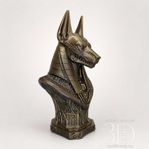 Статуэтка Бюст Анубиса &mdash; 3D печатная фигурка египетского бога С-005 фото