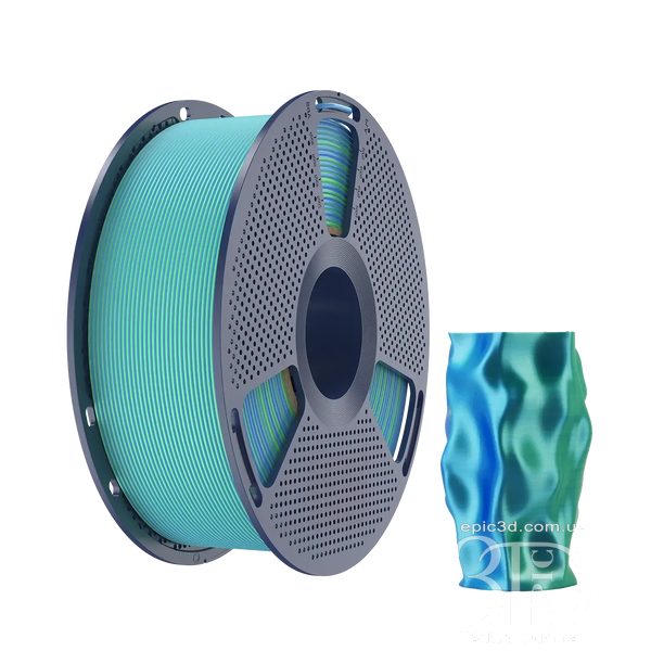 SUNLU PLA + Silk Dual Color Blue Green - двухцветный сине-зеленый пластик/филамент для 3D-принтера Filament 1.75 мм fl-0024 фото