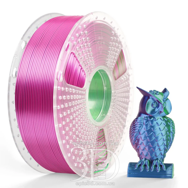 SUNLU PLA + Silk Tri Color Blue Green Purple Синий Зеленый Фиолетовый - пластик/филамент для 3D-принтера Filament 1.75mm fl-0026 фото