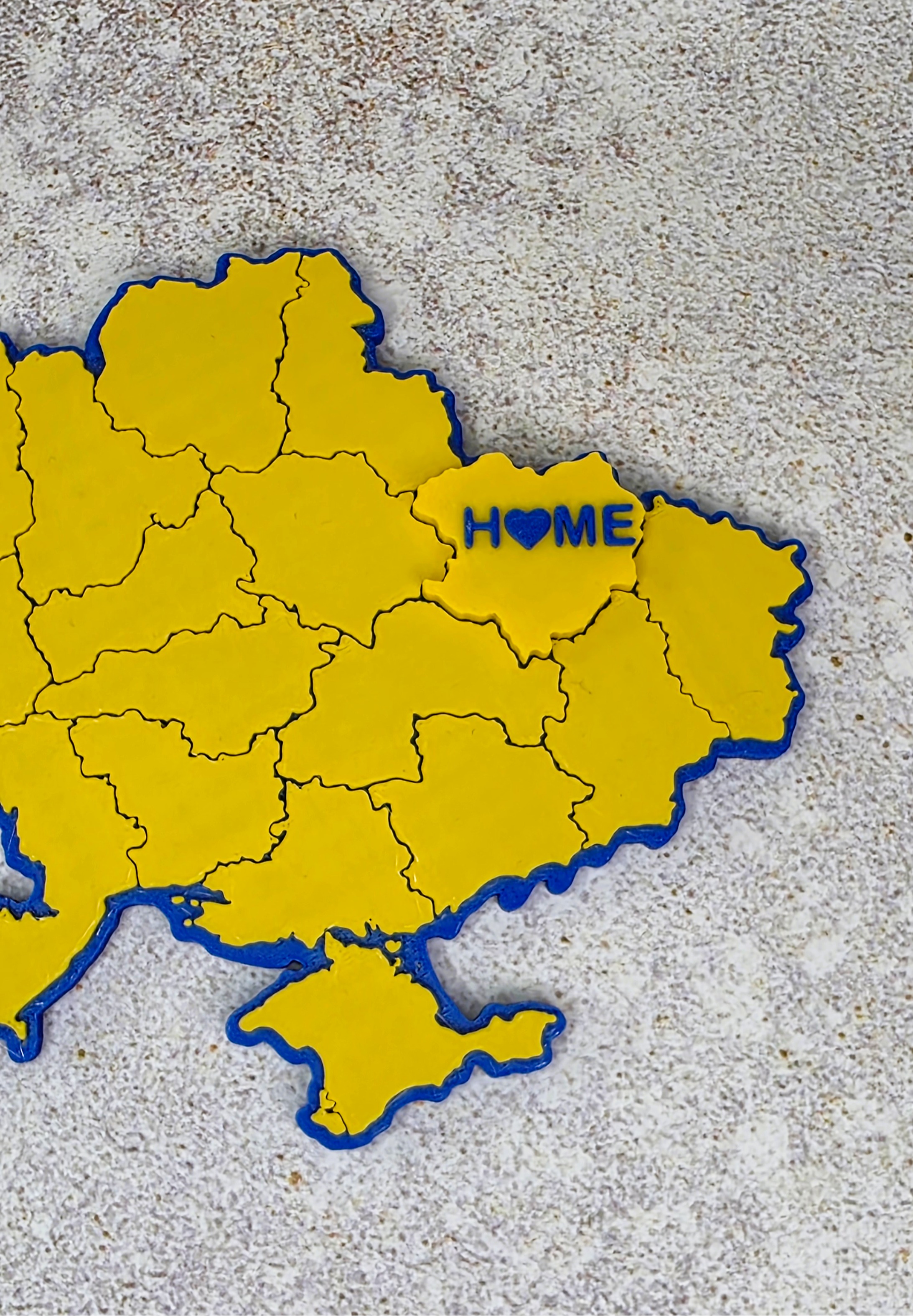Магнит карта Украины с выделенной областью