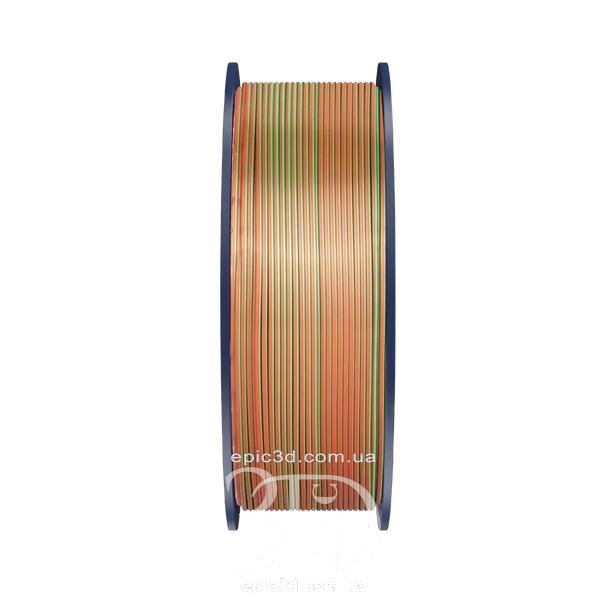 SUNLU PLA + Silk Tri Color Orange Blue Green Оранжевый Синий Зеленый Трехцветный - пластик/филамент для 3D-принтера Filament 1.75mm fl-0028 фото