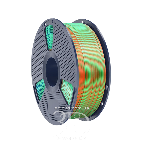 SUNLU PLA + Silk Tri Color Orange Blue Green Оранжевый Синий Зеленый Трехцветный - пластик/филамент для 3D-принтера Filament 1.75mm fl-0028 фото