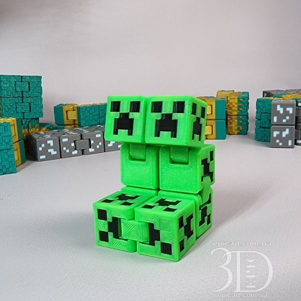 Бесконечный куб-антистресс minecraft creeper | майнкрафт 025-9 фото