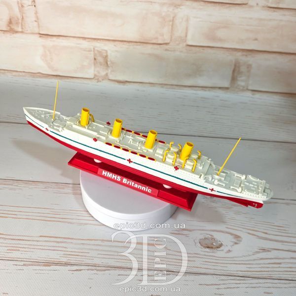 Фигурка корабля Британик (Britannic) &ndash; 3D модель лайнера Титаник Олимпик Британик 096 фото