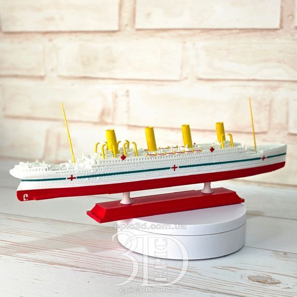 Фигурка корабля Британик (Britannic) &ndash; 3D модель лайнера Титаник Олимпик Британик 096 фото