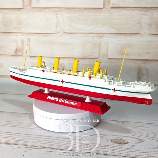 Фигурка корабля Британик (Britannic) &ndash; 3D модель лайнера Титаник Олимпик Британик 096 фото